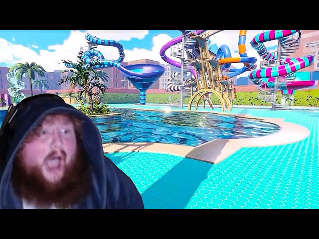 1 Hour of CaseOh Playing Waterpark Simulator! (Funny Moment) #10