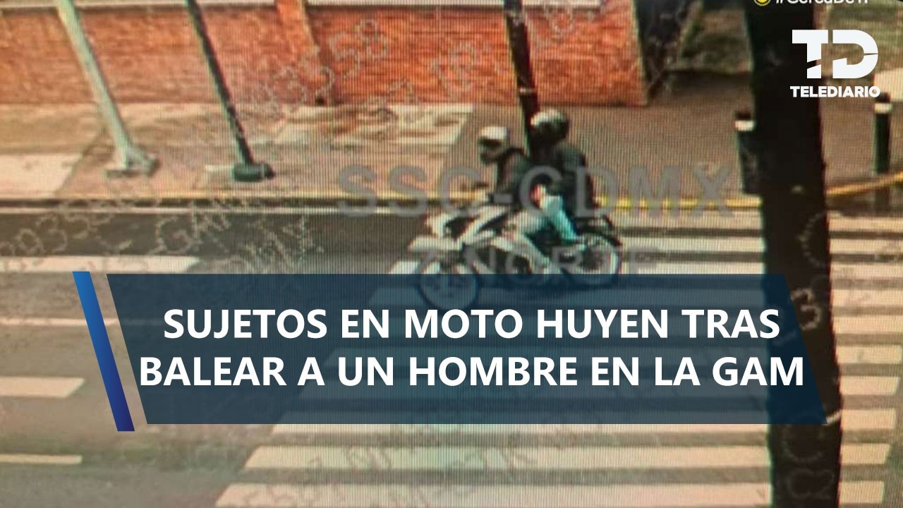 Sujetos a bordo de una moto atacan a balazos a un hombre en la GAM; captan huida de los responsables