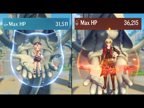 Diona Shield vs Thoma Shield Strength Comparison - Genshin Impact