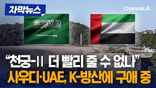 방공무기 바닥 난 사우디·UAE, '천궁-Ⅱ' 조기 인도 요청 [자막뉴스] / 채널A