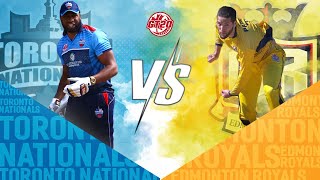 Toronto Nationals vs Edmonton Royals | GT20 Canada Season 1 Match 3 Highlights