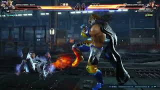 TEKKEN 8 CBT GAMEPLAY- King vs Jin (Rebel Hangar) Beta