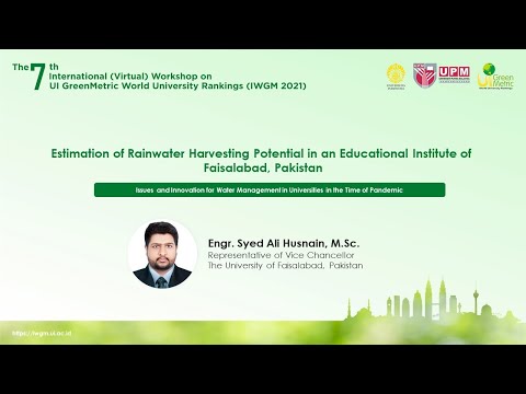 Engr. Syed Ali Husnain, M.Sc., Representative of Vice Chancellor, The University of Faisalabad, Pakistan