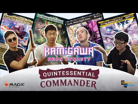 Isshin vs Go-Shintai vs Nashi vs Hinata | Kamigawa Neon Dynasty | MTG Commander EDH Gameplay