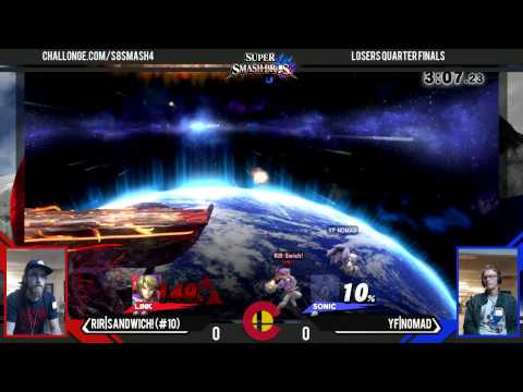 S8 - RiR|Sandwich (Link) Vs. YF|Nomad (Nomad) - Smash 4 LQF