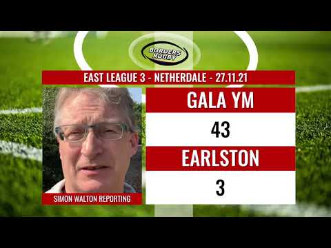 RUGBY REPORT: GALA YM 43-3 EARLSTON - EAST 3 - 27.11.21