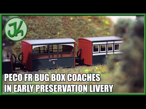 PECO FR Bug Box Coaches in Early Preservation Livery - Unboxing and Review