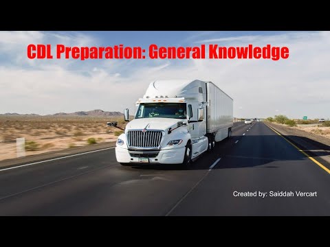 CDL: General Knowledge (Questions & Answers 240)-CDL preq app