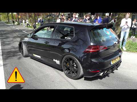 700HP+ Volkswagen Golf 7 R with XONA Rotor X2C Turbocharger! Launch Control, Revs, Drag Racing!