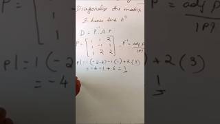 diagonalization of a 3x3 matrix