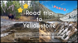 【ロードトリップ】アメリカ国立公園イエローストーン3泊4日の旅【Part2】
