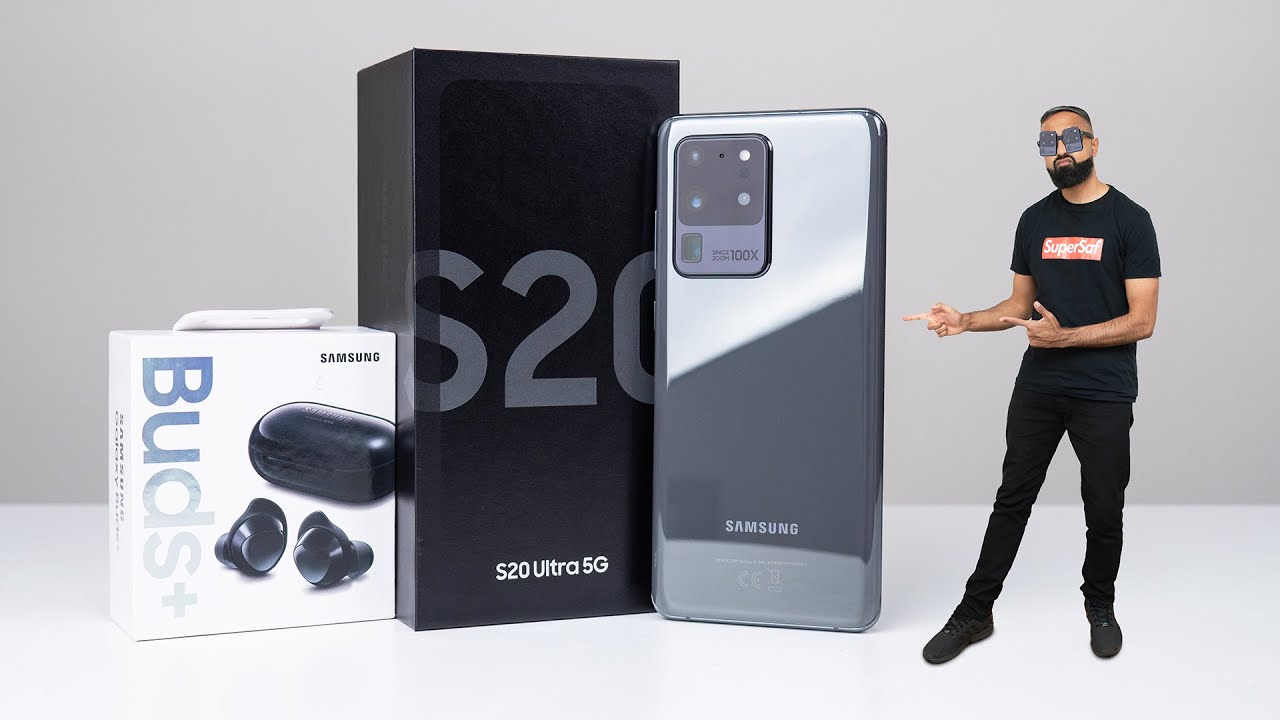Samsung Galaxy S20 Ultra & Galaxy Buds+ UNBOXING
