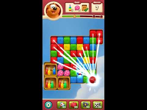 Toon Blast Level 7519 - NO BOOSTERS 🐻🐺🐱 | SKILLGAMING ✔️