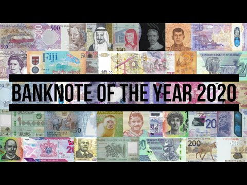 The most beautiful paper money 2020. World's coolest banknotes 2020. IBNS Banknote of the Year 2020.
