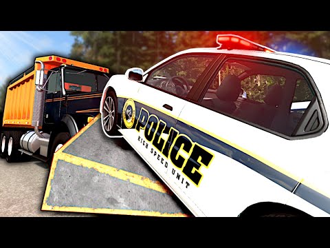 We Became Police & Chased People in BeamNG Multiplayer & It Was HORRIBLE!