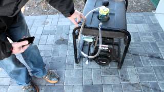 Generator running on gasoline vapor. No carburetor. Increased fuel efficiency.