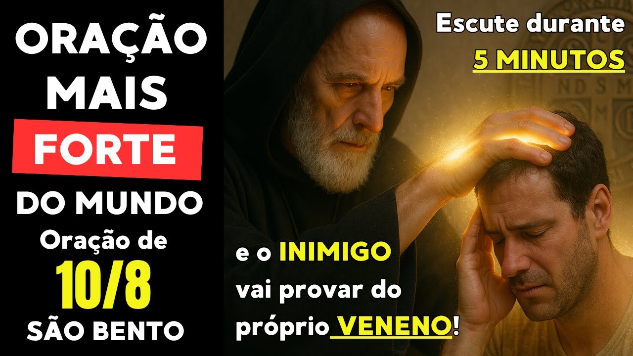 🔴O MAL NÃO TOCA EM QUEM FAZ ESSA ORAÇÃO DE SÃO BENTO! O INIMIGO VAI PROVAR DO PRÓPRIO VENENO