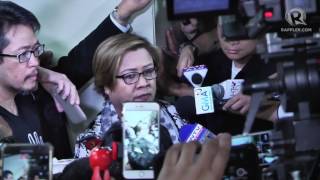 Leila de Lima surrenders to police