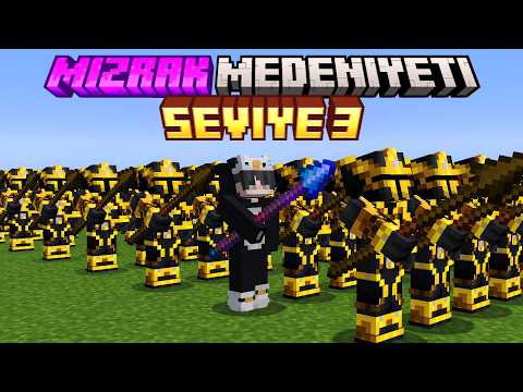 Minecraft ama MIZRAK MEDENİYETİNDE Seviye Atlıyorum...