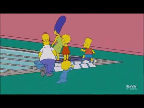 Simpsons - The Swim Couch Gag | Season 20