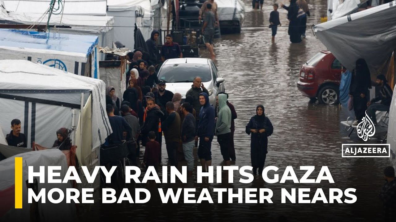 ‘Tents submerged’: Hundreds of thousands at risk in Gaza as storm looms