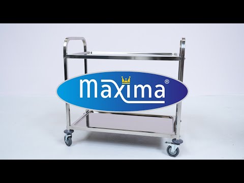 Maxima Gastro Servierwagen Edelstahl - 3 Regale