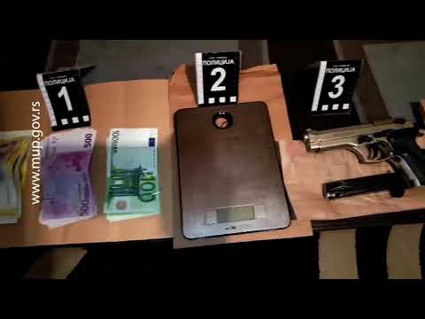 Pripadnici MUP-a uhapsili su dve osobe i zaplenili oko 2,5 kilograma marihuane i dva pištolja