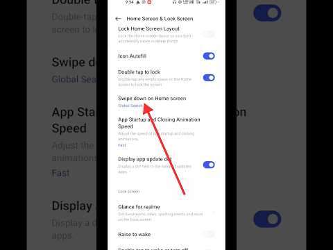 Swipe down on home screen in realme phone #shorts #youtubeshorts #mobile