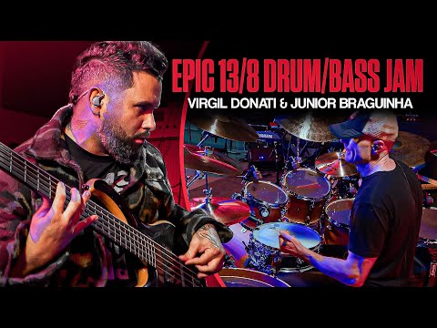 Virgil Donati and Junior Braguinha's Epic 13/8 Drum/Bass Jam! 💥