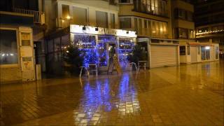 preview picture of video '30 DEC 2011 BELGIAN COAST  WESTENDE MIDDELKERKE AVONDMARKT KERSTVERSIERING SCHAATSPISTE'