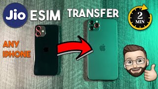 Jio eSIM Transfer from iPhone to iPhone at home