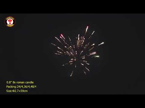 0.8" 8s roman candle from champion firewroks