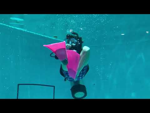 Quicksilver Dive blowing bubbles with junior divers
