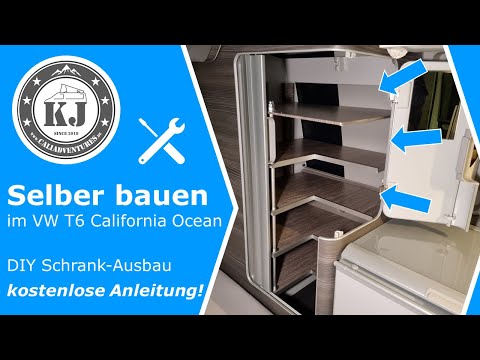 Selber bauen im VW T6 California Ocean - DIY Schrank-Ausbau