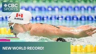 WORLD RECORD BROKEN in women's 200m butterfly at 2026 Canadian Swimming Trials | #CBCSports