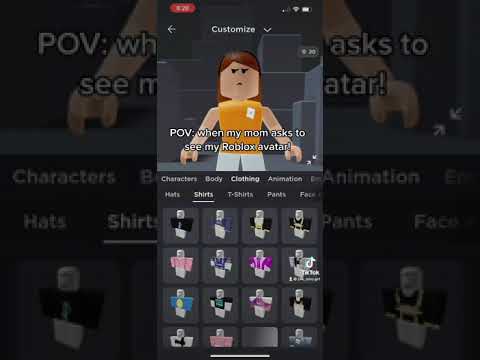 POV: when my mom asks to see my Roblox avatar!