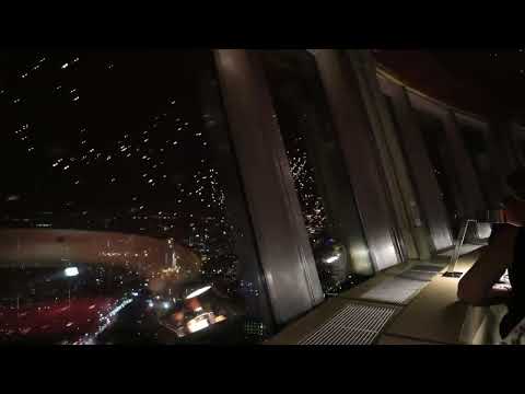 One full 360 revolution from inside the Berlin TV Tower Resteraunt (Berliner Fernsehturm) in Berlin.