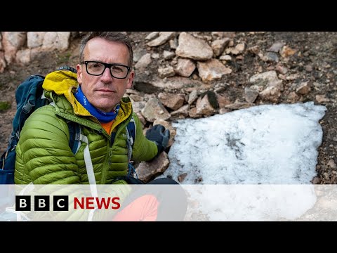 Video | UK's long-lasting snow patch melts away | BBC News