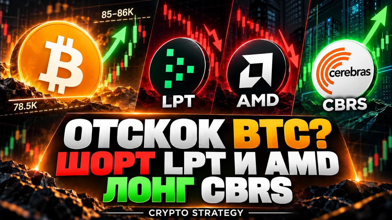 ЛОНГ BTC ПРОТИВ РЫНКА! ШОРТ LPT И ВАЖНЫЕ ИЗМЕНЕНИЯ ПО AMD И CBRS!