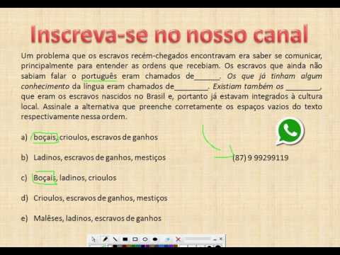 Questão História Pernambuco CBM-PE