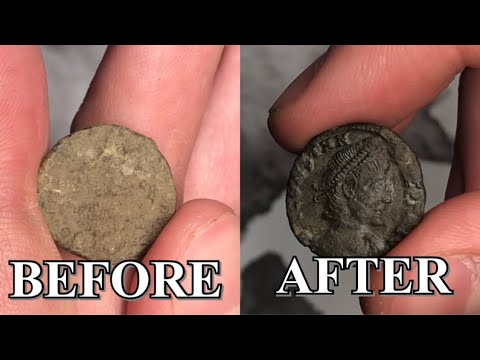 THE PROPER WAY TO RESTORE ANCIENT COINS--DIY COIN COLLECTING COIN CLEANING EASY HOW TOO