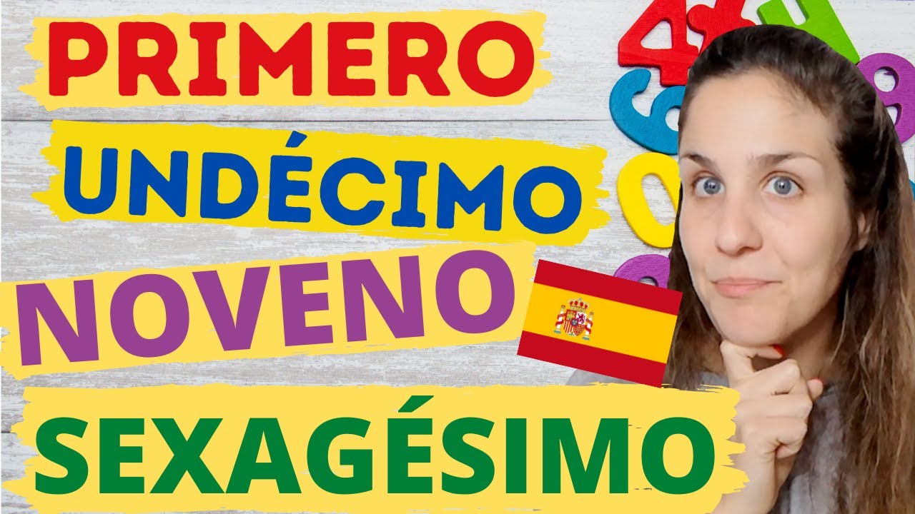 Los NÚMEROS ORDINALES (del 1 al 100) en español | Clase de Gramática ...