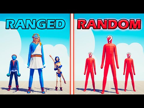 RANGED TEAM vs RANDOM TEAM - Totally Accurate Battle Simulator | TABS