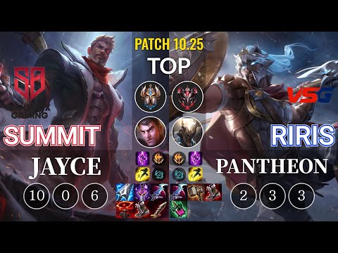SB Summit Jayce vs VSG Riris Pantheon Top - KR Patch 10.25