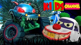 Haunted House Monster Truck | Halloween Cartoons For Kids