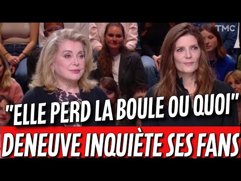 la confusion générale de Catherine Deneuve sur le plateau de Quotidien inquiète les internautes