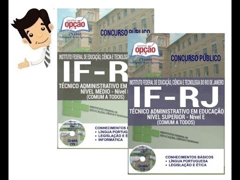 Concurso IFRJ 2017 - Apostilas Cargos Técnico Administrativo em Educação