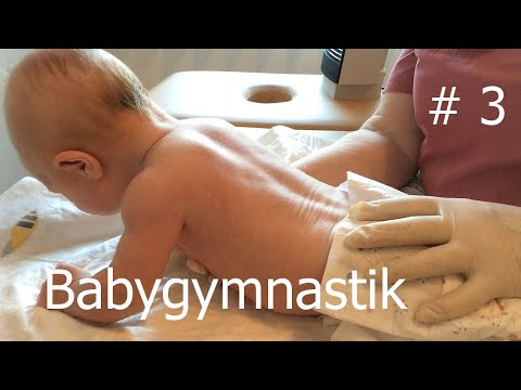 Baby Gymnastik ab 3 Woche - 5 Monate. Babysport ab Geburt. Teil 3