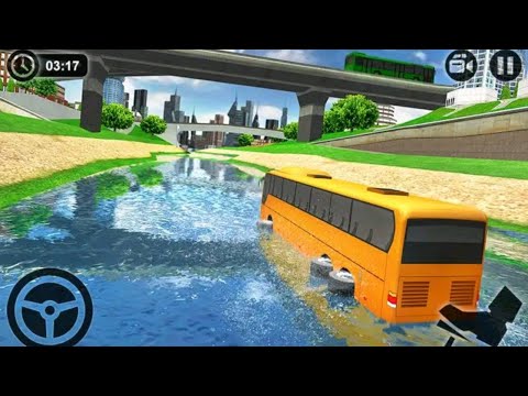 Sea Bus Driving - Tourist Coach Bus Driver Games - Android IOS Gameplay