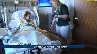 Patient appreciates UF Health's pet therapy